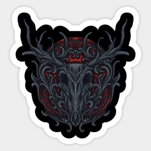 deer skull Sticker